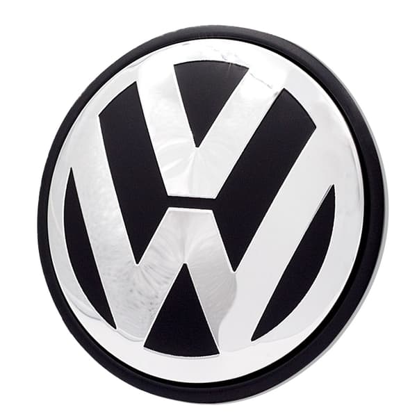 4-pack - Kompatibel med VW Fälgkapslar/Fälgemblem - Automotive Silver Silver 56 mm - Självhäftande