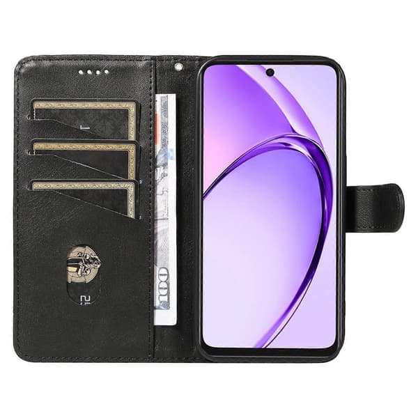 Kompatibel med Oppo A3x 4G Telefonfodral - Perfekt Black