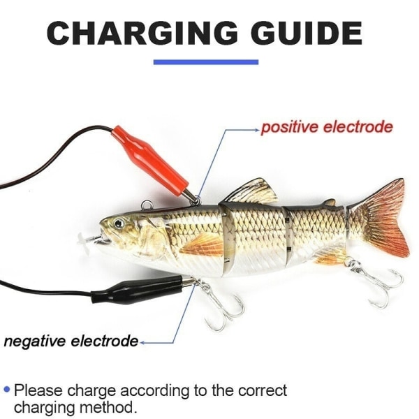 Elektriskt Fiskedrag Wobblers USB Uppladdningsbart konstgjord bete - Perfet 5