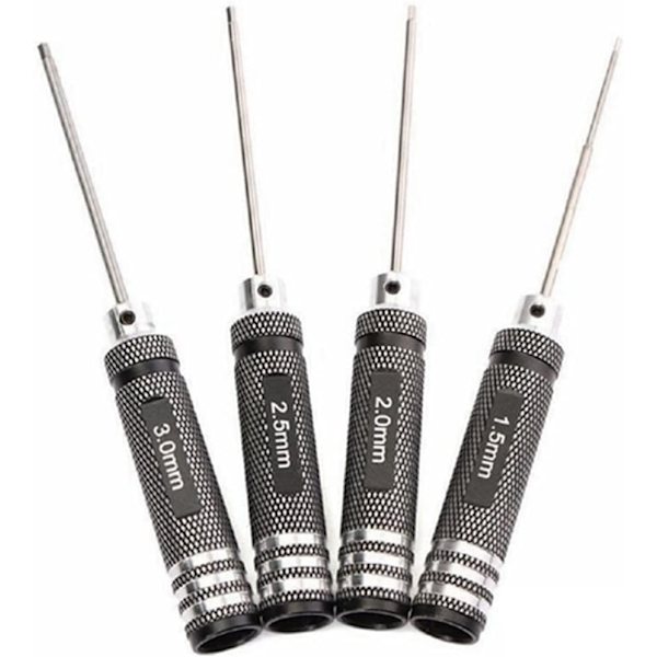 Set 1,5 mm 2 mm 2,5 mm 3,0 set RC kuusioruuvimeisselin kahvan vetomutterin sovitin