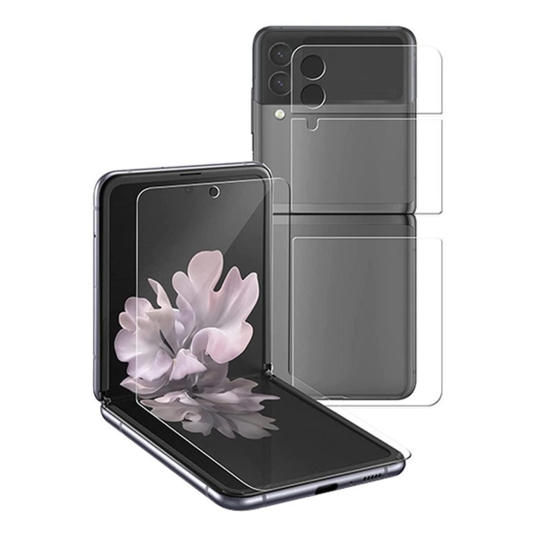 Dobbeltsidig skjermbeskytter Hd Clear Film kompatibel med Samsung Galaxy Z Flip 3 - Perfet