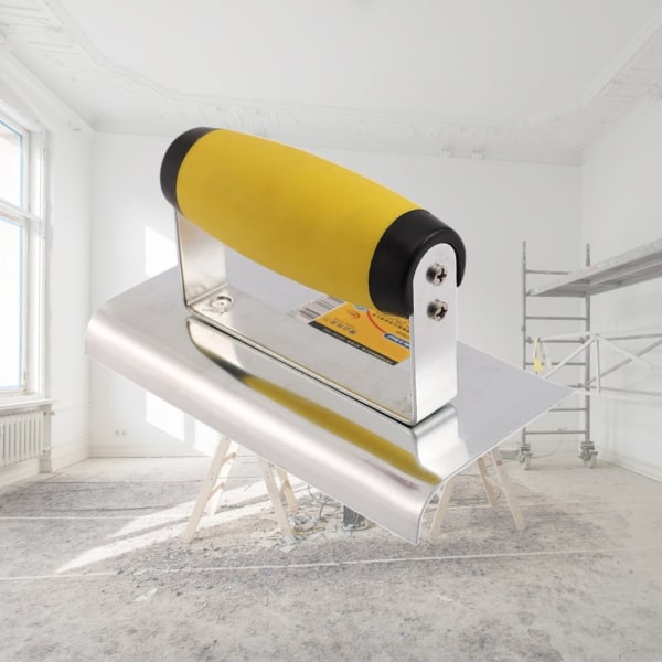 rostfritt stål Gips Kitty Gips Finishing Vägg Klinker Golv Gips Murslev Murare Byggverktyg - Perfet