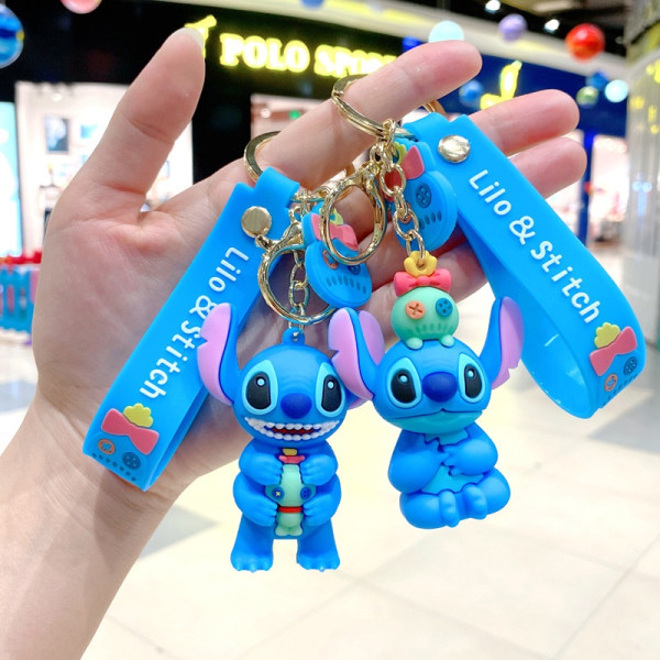 Anime Disney Stitch Nyckelring Novel Stitch Embrace Baby Doll Key - Perfet A1
