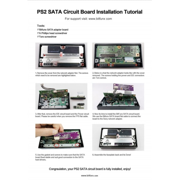 SATA-speladapteruppgraderingskort för PS2 IDE Original nätverksadaptermodulersättningsdelar Lila uppgraderingskort - Perfet