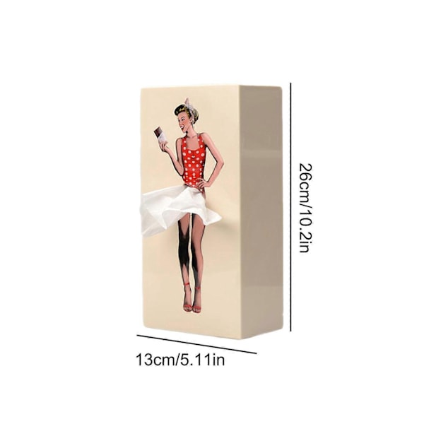 Elegant Flicka Vävnadsask Retro Vävnad Flygande Kjol Vävnadsask-Perfekt Beige