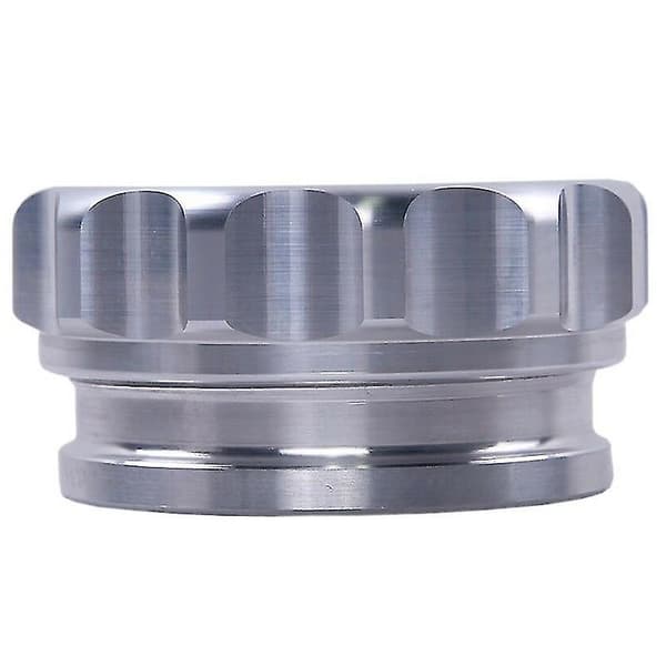 Tum 51mm Svetsad Bränslepåfyllning i Aluminiumlegering och Biltillbehör Modifierad Bränsletanklock Silver-Perfet