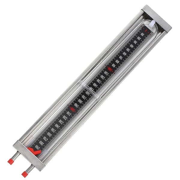 Tryckmätare Manometer Rör Naturgasledning Differential Rostfritt Stål U-formad för Hem Hi-Perfet