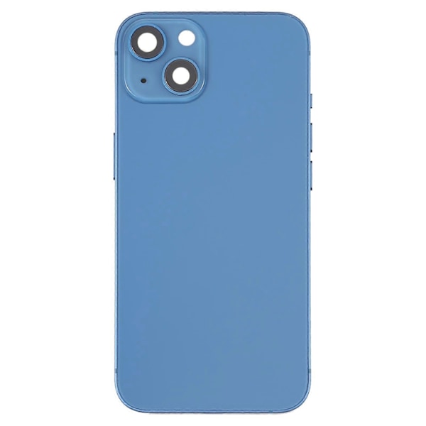Kompatibel med iPhone 13 Batteri Bagcover med Sideknapper & SIM-kortbakke & Strøm + Lydstyrke Flexkabel & Trådløst Opladningsmodul - Perfekt Blue