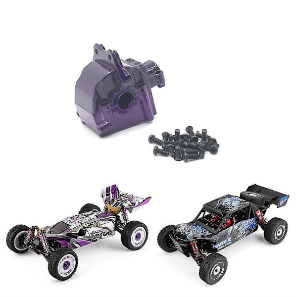 Metal Differential Gearkasse Hus Cover Kompatibelt med 144001 124019 124018 RC Bil Opgraderingsdele Tilbehør-Perfet
