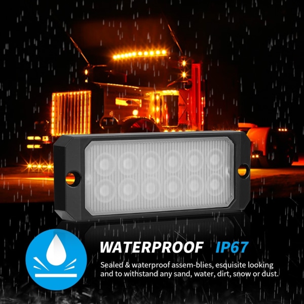 Väriauton valaistus 2 osaa Utility Truck Side Light LEDs - Perfet