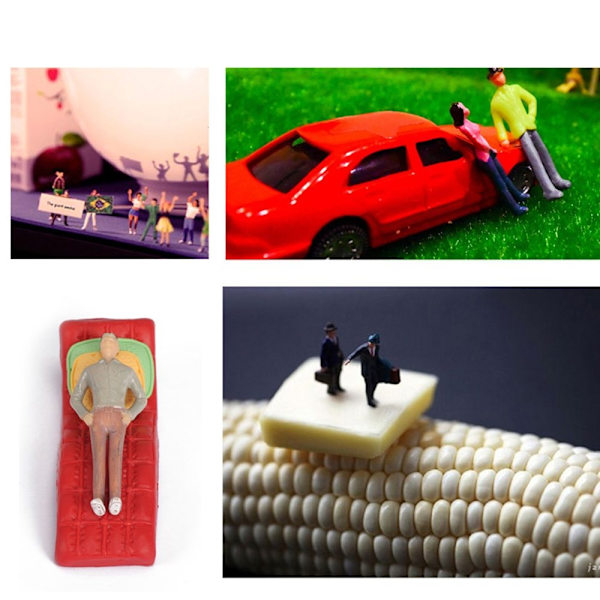 100 stk Plast People Figurer 1/100 - Perfet
