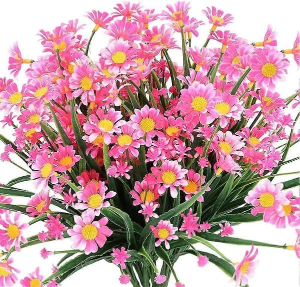 4 stk. Kunstige Margueritblomster (Pink) - Perfekt