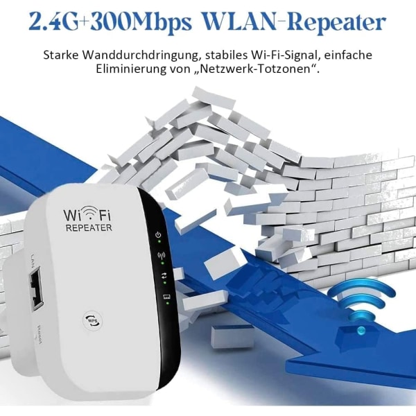 WiFi Range Extender Signal Booster Trådløs internetforstærker Repeater - Perfet