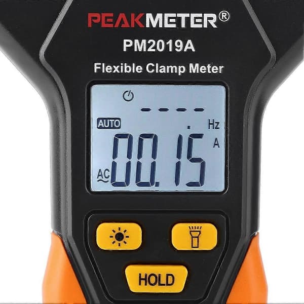PEAKMETER PM2019A Håndholdt Digital Fleksibel Strømtang 3000A AC Strømmultimeter - Perfekt