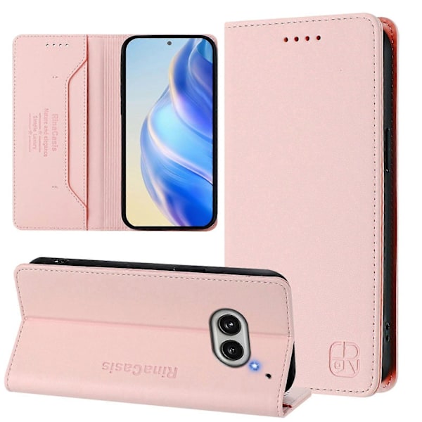 Magnetiskt Läderfodral Kompatibelt med Nothing CMF Phone 1-Perfet Pink Compatible with Nothing Phone 2a