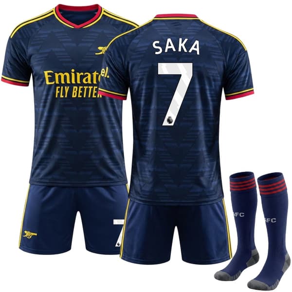 2026-2027 Arsenal Bortetrøye (Barn/Voksne) Nr. 7 Saka 24