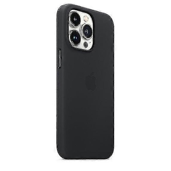 Läderfodral Kompatibelt med Iphone 13 Pro Läderfodral med Magsafe-Perfekt Midnight Black
