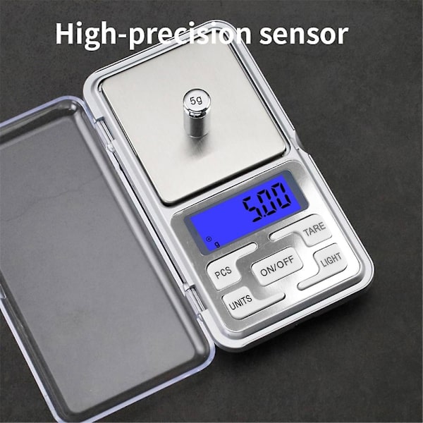 High Precision Digital Scale Mini Taskukoruvaaka Kahvivaaka Elektroninen Vaaka Gram Vaaka 0,01g/500g - Perfet