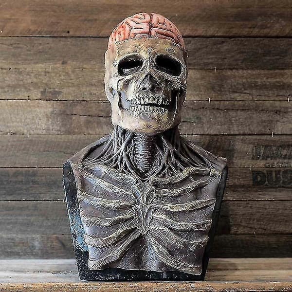 Bio-maske Horror Maske Rekvisitter Silic Hue Hat-Perfekt Red skull