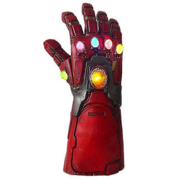 Averagers4 Valoisa Iron Man Infinity Stone -Hanska Liikkuvalla Käsineellä Cosplay-Rekvisiitta - Täydellinen