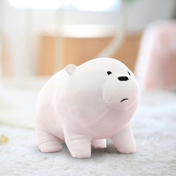 Vi Bare Bjørner Kosedyr Isbjørn Panda Grizzly Myke Plysjleker Kawaii Plysjdyr for Gutter Jenter Barn-e-Perfet White Down 25cm