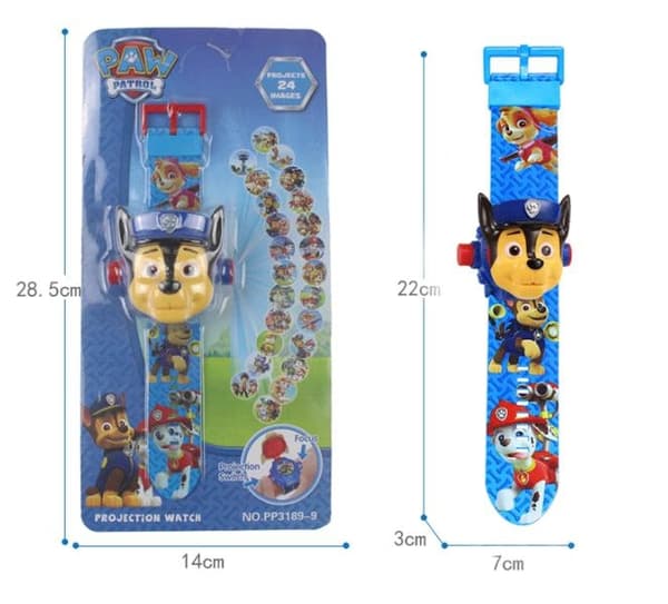 Paw Patrol ur med projektorfunktion - 24 slideshows - Perfekt