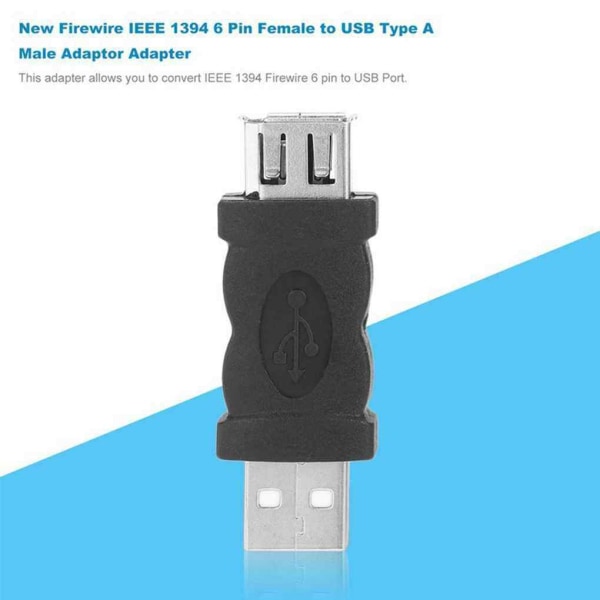 Firewire IEEE 1394 6-stift till USB Typ 1.1/2.0 A Adapter - Perfet as the picture