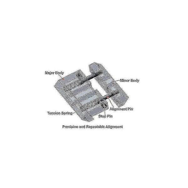 2-delad Dovetail Weaver Picatinny Adapter Snap-in Railsadapter 11 till 22mm Adapter - Perfekt w11929210