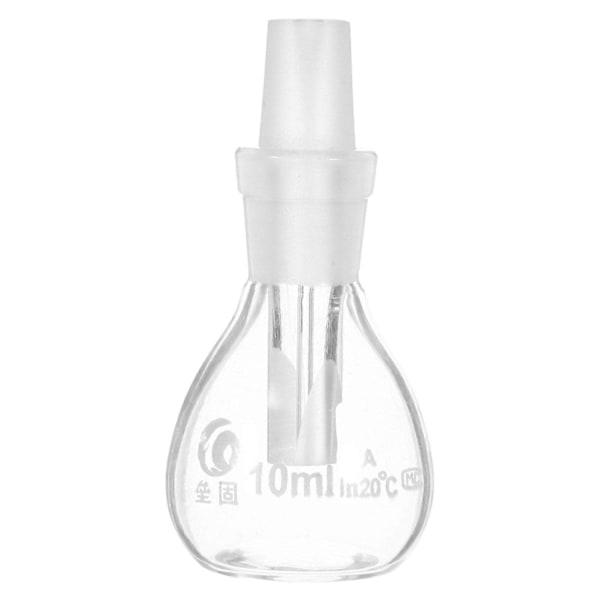 Pyknometri lasipullo rei'itetyllä tulpalla, tyhjä laboratoriopullo (10 ml) - Täydellinen