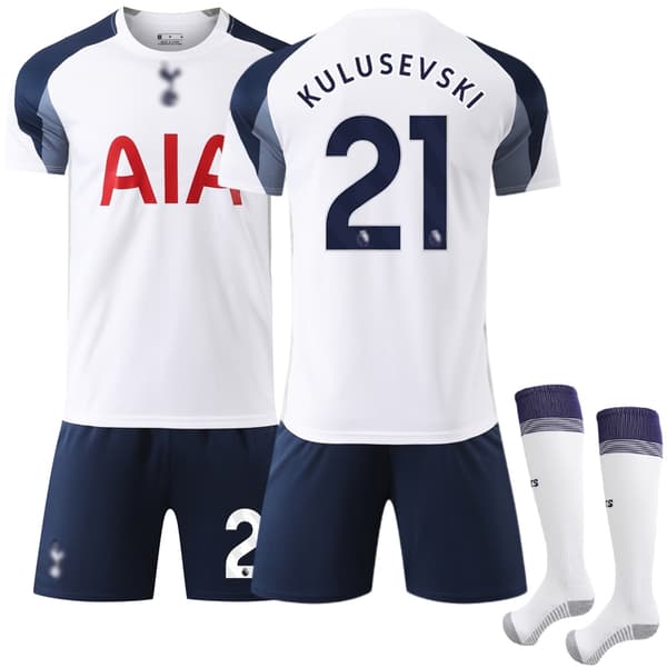 2025-2026 Tottenham Hotspur Hemma Tröja (Barnstorlek) Nr 21 Kulusevski XL