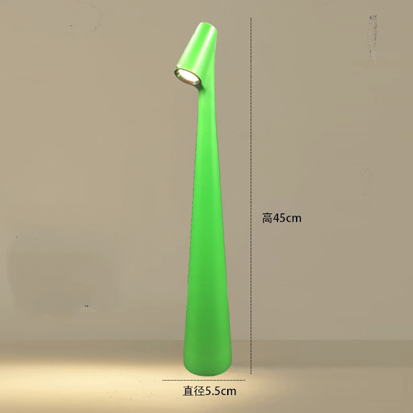 Sladdlös bordslampa, uppladdningsbar led bordslampa för inomhusbruk utomhus- Perfet 17.7 In 17.7 In Green