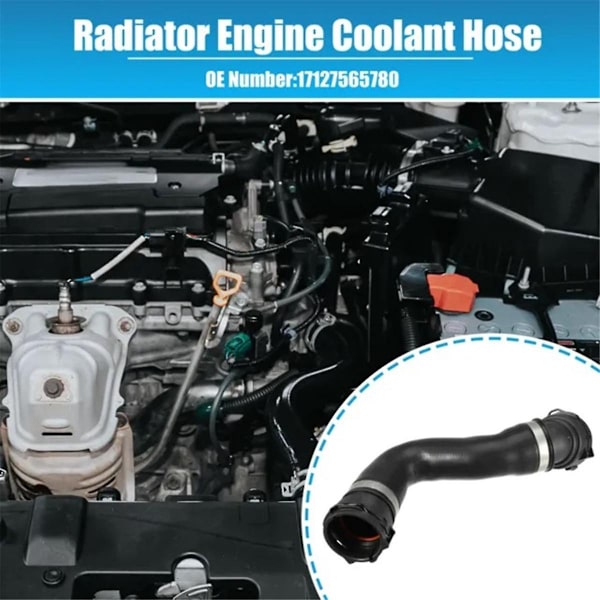 Auto Kølervæske Slange Radiator Slange Vandtank Forbindelse Vandrør til 5 Serie 6 Serie E63 E64 17127565780-Perfet