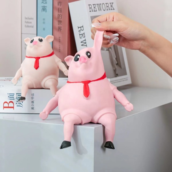Søt Squishy Toy Pink Pig Gaver Dekomprimer og stress leketøy - Perfet 20x20CM