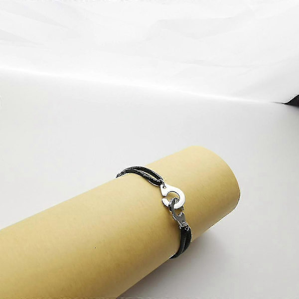 Silver Handbojor Armband På Snöre - Perfekt