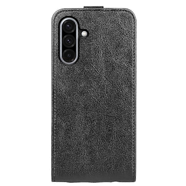 Kompatibel med R64 Textur Vertikal Flip Läder Telefonfodral-Perfet Black