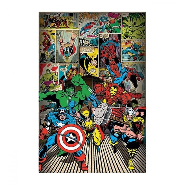 Marvel Comics Heroes-plakat - Perfet Multicoloured One Size