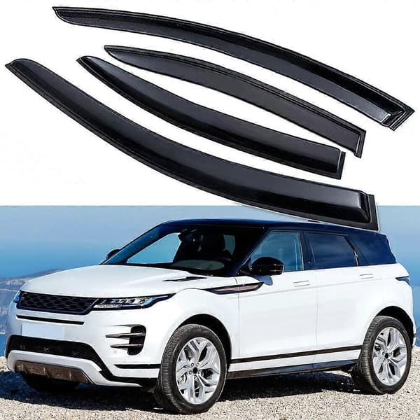 Gælder for 4 stk. regnbeskyttelse vinduesvisir vindafvisere kompatible med Rover Range Evoque 2020-2025-Perfet