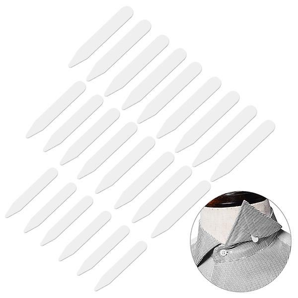 Vorcool 200 stk Plastic White Shirts Krave Stays Benafstivere i 3 størrelser-Perfet