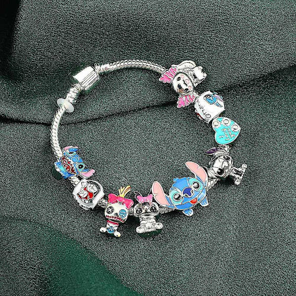 Sarjakuva Stitch Rannekoru Koru Helmet Rannekoru Lapset Tytöt Korut Lahjat - Perfet 17cm