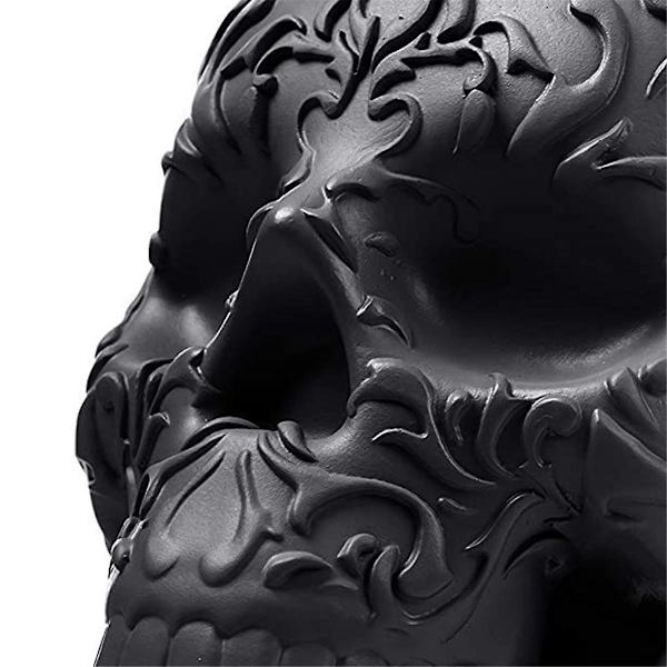 Skull Meikkisiveltimen pidike Goottilainen Spooky Decor Organizer Kasvi kukkaruukku Halloween-pöytään Turhamaisuus Toimistopöytä Säilytys - Perfet
