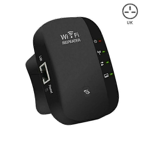 WiFi Blast Trådlös Repeater Räckviddsförlängare 300Mbps Förstärkare för Hemmakontor-Perfekt UK