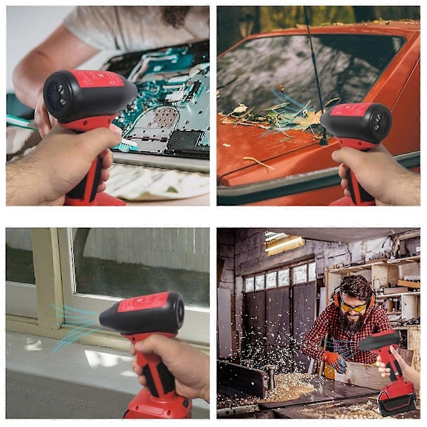 Handhållen våldsam fläkt för vindhastighet, kompatibel med DeWalt 18V batteri - Perfekt