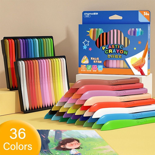 12/18/24/36 Farger kritt Ikke bli skitne 24 FARGER 24 FARGER- Perfekt 24 Colors