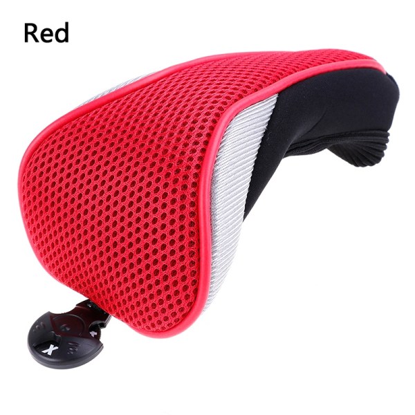 Mesh Golf Headcover Golf Club Rescue Head Covers - Perfet Red