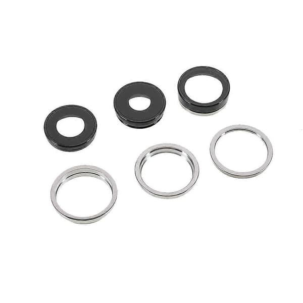 Kompatibel med iPhone 13 Pro/13 Pro Max 1 Set Bakre Kamera Lins Ring Skydd med Glaslins (utan Logotyp)-Perfet White