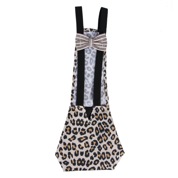 Pet Animal Duck blöja Anti-Pull blöja tillbehör - Perfet Leopard print S