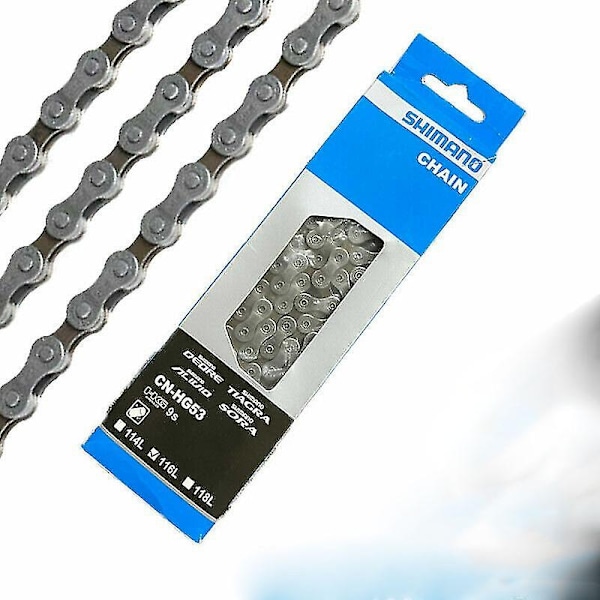 Shimano Cn-hg53 9-trinns Mtb Landeveissykkelkjede Deore Tiagra Sora 116 Ledd-Perfet 0 0
