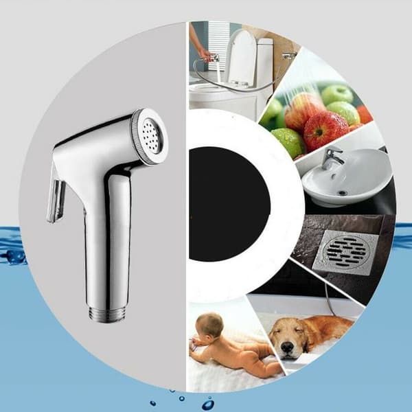 Dusjhode Toalett Bidet Sprøyte Håndholdt Kran SET 1