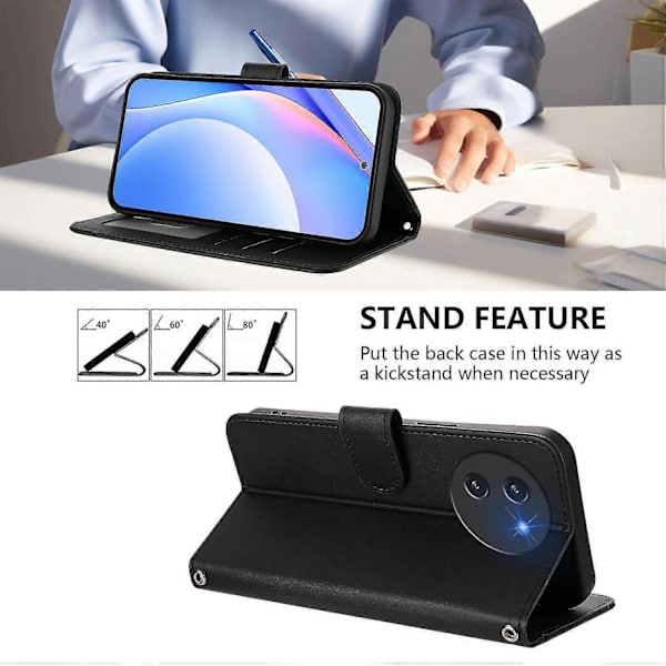 Panda RFID PU Telefonfodral Kompatibelt med Doogee Note 59 / Note 59 Pro-Perfet Black