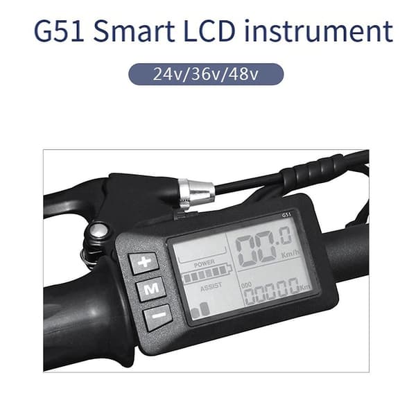 Elcykel Ebike Tilbehør Controller G51 LCD-display 5Pin Elektrisk Scooter Accelerator Vandtæt-Perfekt
